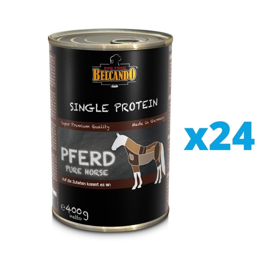 Zdjęcia - Karm dla psów Bewital BELCANDO Single Protein Konina 24x400 g mokra karma dla psa 