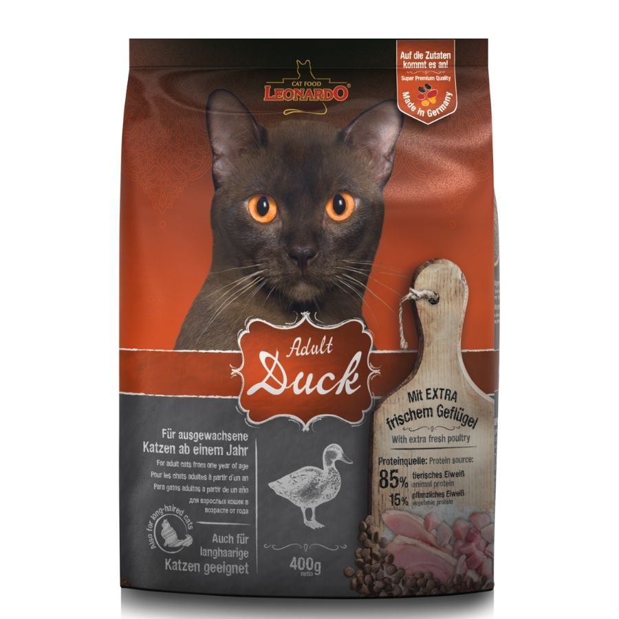 LEONARDO Adult Duck & Rice karma dla kotów z kaczką i ryżem 400g