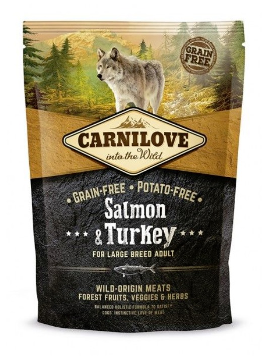 Фото - Корм для собак Carnilove Salmon&Turkey Adult large breed łosoś indyk 4 kg 