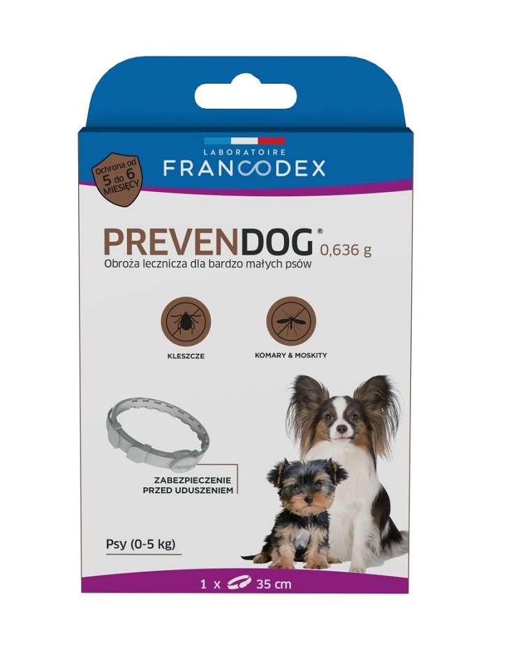 Zdjęcia - Leki i witaminy FRANCODEX PREVENDOG Obroża biobójcza 35 cm dla psa < 5 kg 