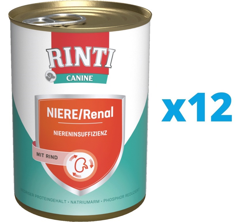Фото - Корм для собак RINTI Canine Niere/Renal Beef wołowina 12 x 800 g 