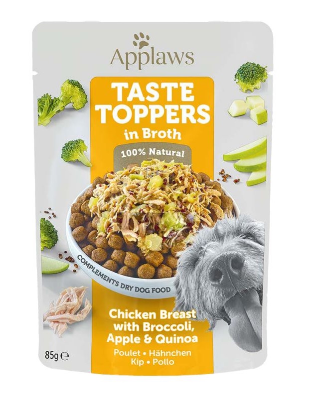 Фото - Корм для собак Applaws Taste Toppers Pierś z kurczaka, brokuł i quinoa w bulionie 85 g 