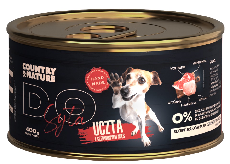 Фото - Корм для собак COUNTRY&NATURE Uczta mięs czerwonych mokra karma dla psa 400 g