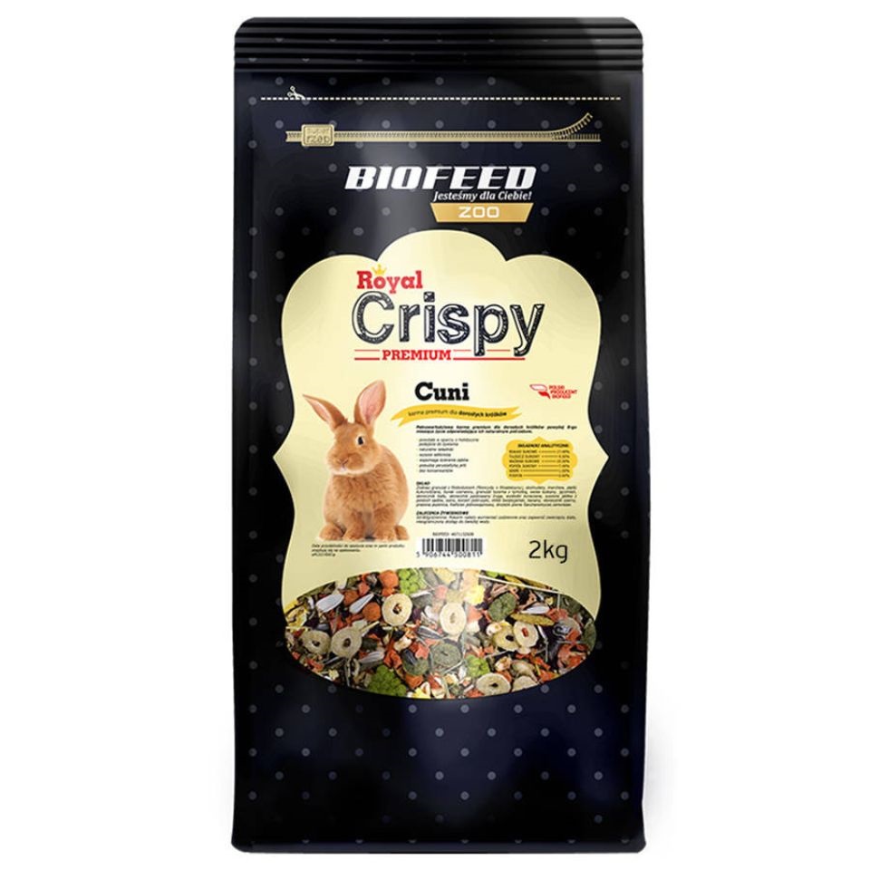 Zdjęcia - Karma dla gryzoni Biofeed Royal Crispy Pokarm premium dla dorosłych królików 2 kg 