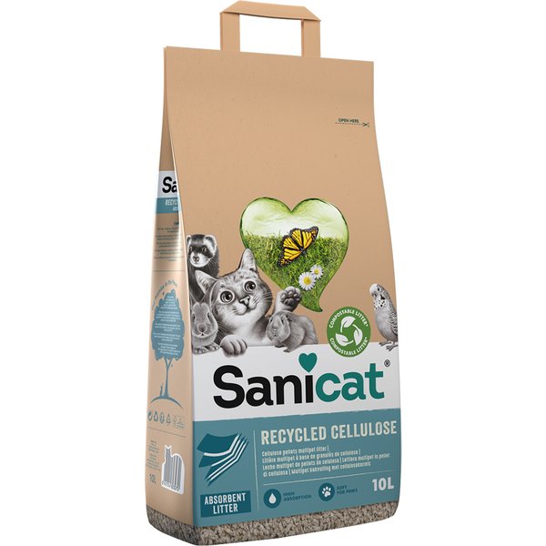 Zdjęcia - Żwirki dla kotów Sanicat Cellulose 10 l roślinny żwirek dla kota 