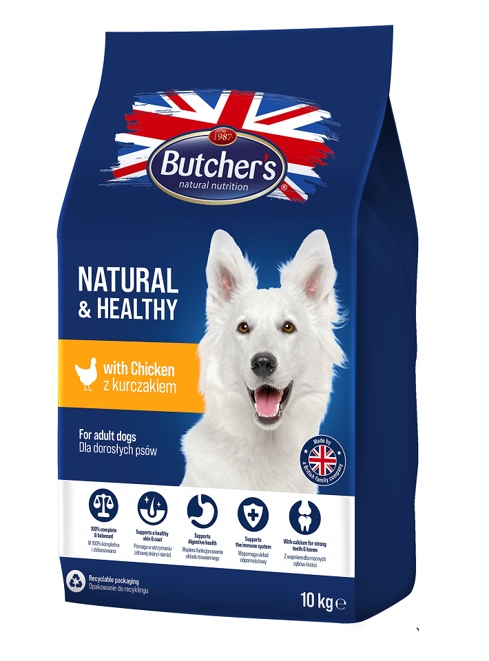BUTCHER'S Natural&Healthy z kurczakiem 10kg