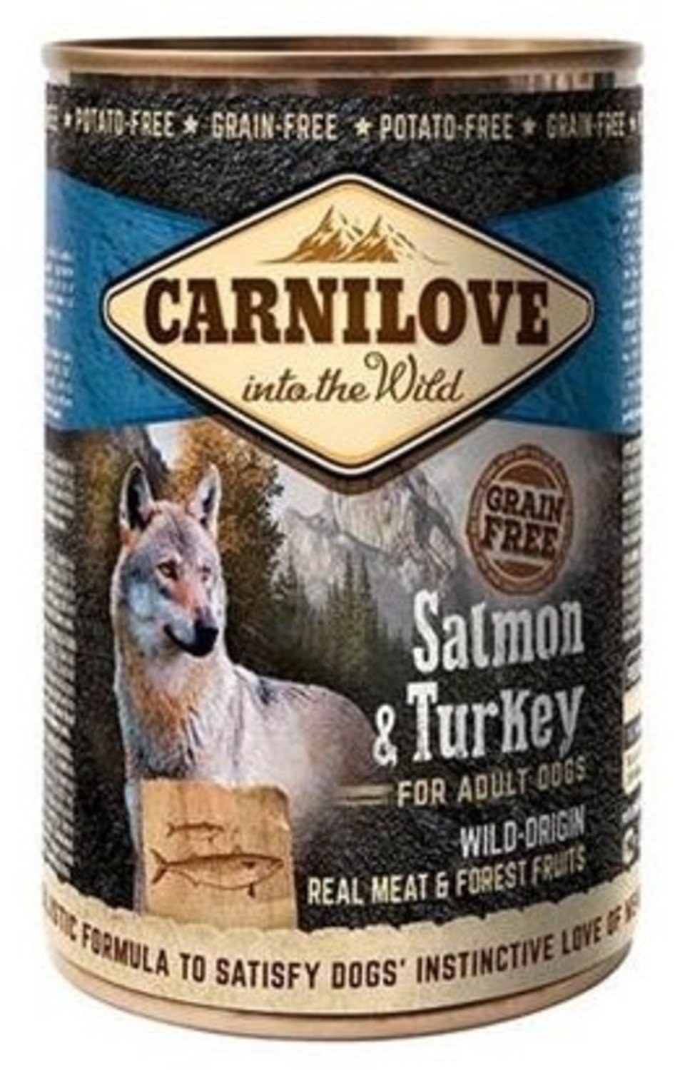 CARNILOVE Wild Meat Salmon & Turkey łosoś i indyk 400 g