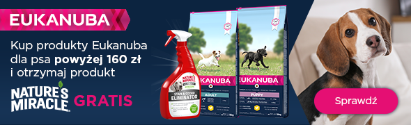 Promocja kup produkty Eukanuba dla psa za minimum 160 zł i otrzymaj produkt GRATIS