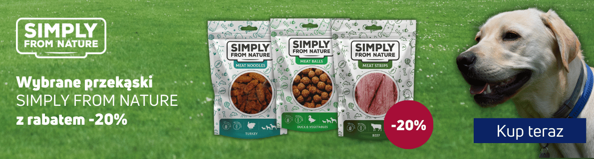 Promocja SIMPLY FROM NATURE rabat -20% na dziczyznę kulki i paski!