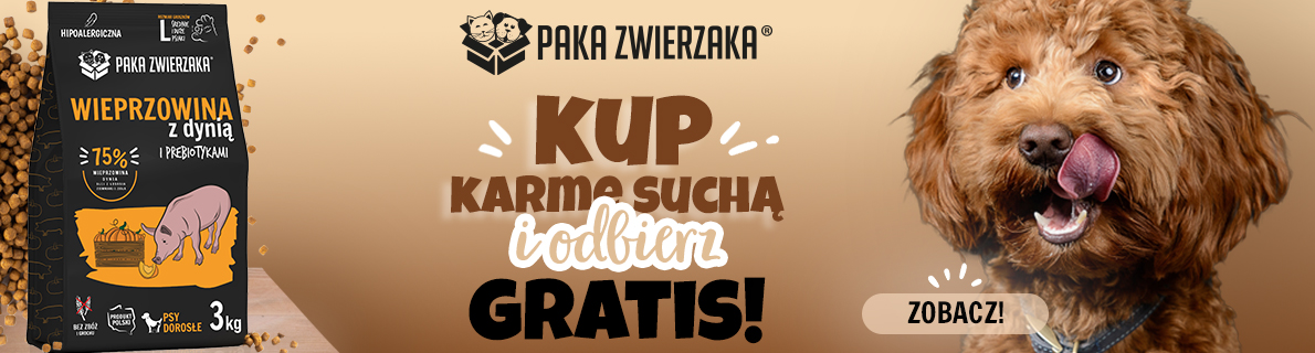 Promocja PAKA ZWIERZAKA kup karmę suchą i odbierz GRATIS