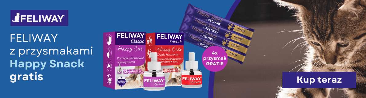 Promocja FELIWAY z przysmakami HAPPY SNACK gratis