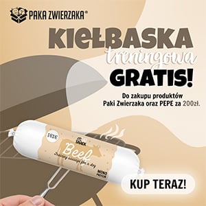 Promocja do zakupów powyżej 200 zł na produkty Paka Zwierzaka oraz PEPE otrzymaj KIEŁBASKĘ GRATIS