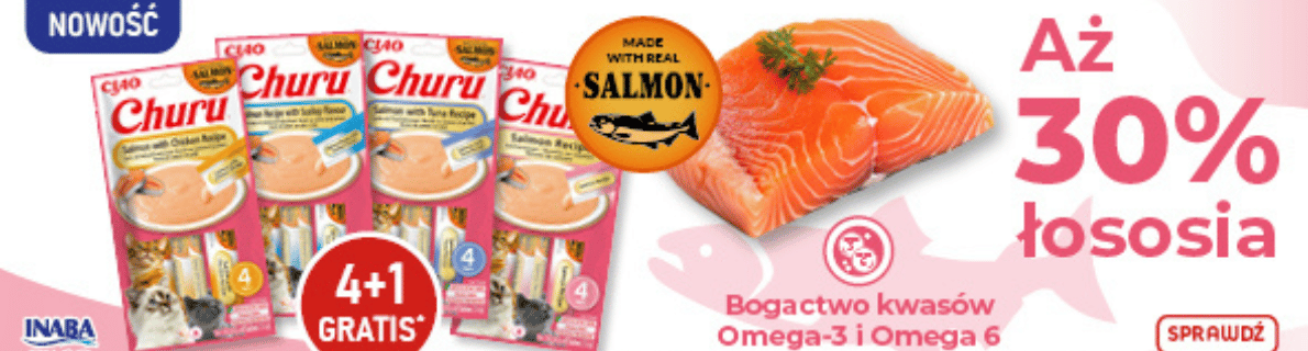 Promocja CHURU zestawy 4+1 łosoś GRATIS