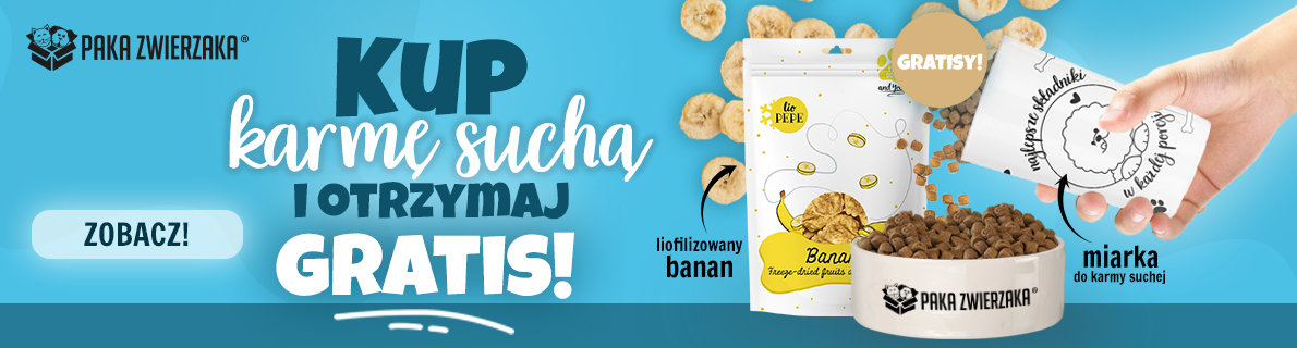 Promocja PAKA ZWIERZAKA do karmy suchej miarka GRATIS