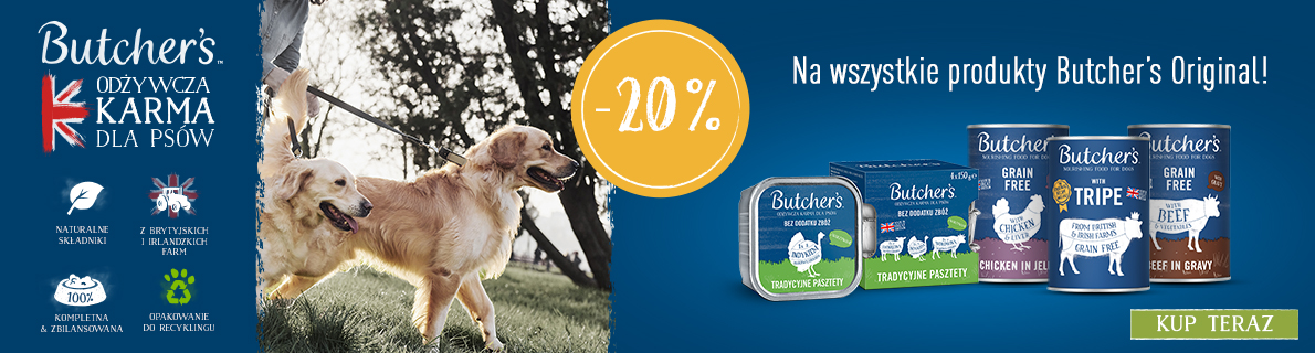 Promocja BUTCHER'S rabat -20% na wybrane produkty