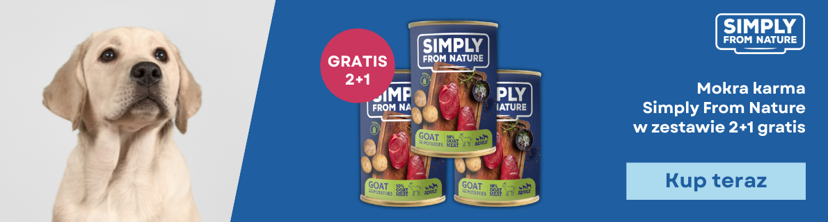 Promocja Karmy mokre SIMPLY FROM NATURE puszki 2+1 GRATIS