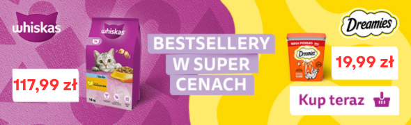Promocja WHISKAS i DREAMIES bestsellery w super cenach