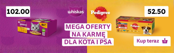 Promocja PEDIGREE i WHISKAS bestsellery w super cenach