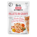 Care Cat Fillets in gravy 85 g filety indyka i łososia w sosie
