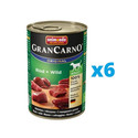 ANIMONDA GranCarno zestaw z wołowiną i dziczyzną 6 x 400 g