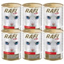 RAFI Adult Wołowina Mokra karma dla kota 6x415 g