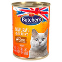 BUTCHER'S Natural&Healthy Cat z dziczyzną kawałki w galarecie 400 g x 6 (5+1 GRATIS)