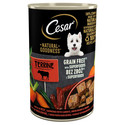 CESAR Natural Goodness w terynie 400 g bogata w wołowinę z dodatkiem marchewki, fasolki szparagowej i ziół