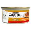 Gold Sauce Delights z wołowiną 24x85 g mokra karma dla kotów
