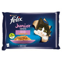 FELIX FANTASTIC Junior Mix smaków w galaretce (kurczak, łosoś) 48x85g mokra karma dla kociąt