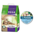 JRS Cat'S Best Smart Pellets 10 l (6 kg) + BAYER FORESTO Obroża dla kota i psa przeciw kleszczom i pchłom poniżej 8 kg