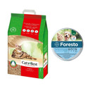 JRS Cat's best eco plus 20 l + BAYER FORESTO Obroża dla kota i psa przeciw kleszczom i pchłom poniżej 8 kg