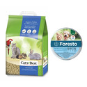 JRS Cat'S best universal 7l (4 kg) + BAYER FORESTO Obroża dla kota i psa przeciw kleszczom i pchłom poniżej 8 kg