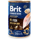 BRIT Premium by Nature 24 x 400 g ryba i rybia skóra mokra karma dla psa