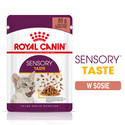 ROYAL CANIN Sensory Taste jelly 48x85 g kawałki w sosie dla kotów dorosłych pobudzające wrażenia smakowe