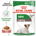 ROYAL CANIN Mini ageing 12+ 48x85 g karma mokra w sosie dla psów dojrzałych po 12 roku życia, ras małych