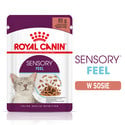 ROYAL CANIN Sensory Feel gravy 48x85 g kawałki w sosie dla kotów dorosłych pobudzające percepcje tekstur
