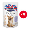 BUTCHER'S ProSeries Dog z jagnięciną i groszkiem kawałki w sosie 12 x 100 g