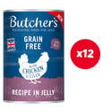 BUTCHER'S Original Recipe in Jelly, karma dla psa, kawałki z kurczakiem w galaretce 12 x 400g