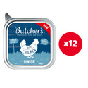 BUTCHER'S Original Junior, karma dla psa, z kurczakiem, pasztet 12 x 150g