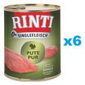 RINTI Singlefleisch Turkey Pure 6x400 g monoproteinowa indyk