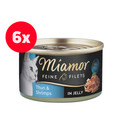 MIAMOR Feline Filets tuńczyk i krewetki w sosie własnym 6 x 100 g