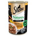 SHEBA puszka 400 g Nature's Collection mokra pełnoporcjowa karma dla dorosłych kotów z indykiem, sercami drobiowymi i olejem z ryb z przybraniem z marchewki w terynie