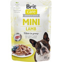 BRIT CARE Mini Adult Pouch Lamb 24x85 g z jagnięciną dla psów małych ras