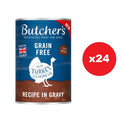 BUTCHER'S Original Recipe in Gravy, karma dla psa, kawałki z indykiem w sosie 24 x 400g