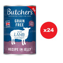 BUTCHER'S Original Recipe in Jelly, karma dla psa, kawałki z jagnięcina w galaretce 24 x 400g