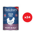 BUTCHER'S Original Recipe in Jelly, karma dla psa, kawałki z kurczakiem w galaretce 24 x 400g
