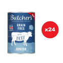 BUTCHER'S Original Junior, karma dla psa, kawałki z wołowiną w galaretce 24 x 400g