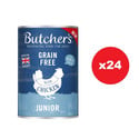 BUTCHER'S Original Junior, karma dla psa, kawałki z kurczakiem w galaretce 24 x 400g