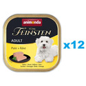 ANIMONDA Vom Feinsten Adult Turkey&Cheese 12x150 g indyk i ser dla dorosłych psów