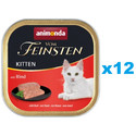 ANIMONDA Vom Feinsten Kitten z wołowiną 12x100 g